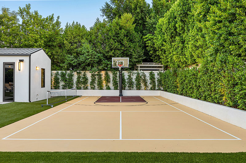 multisport-court multisport and pickleball court residential construction